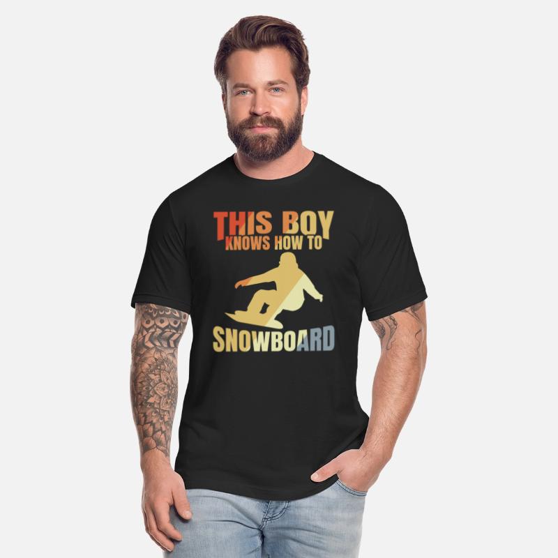 Funny Snowboarding Boy