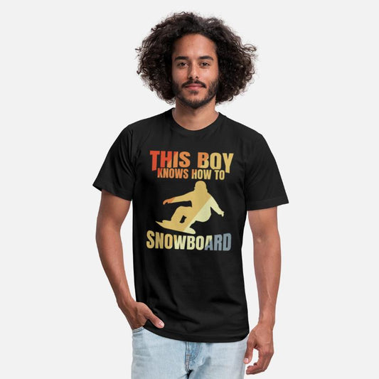 Funny Snowboarding Boy