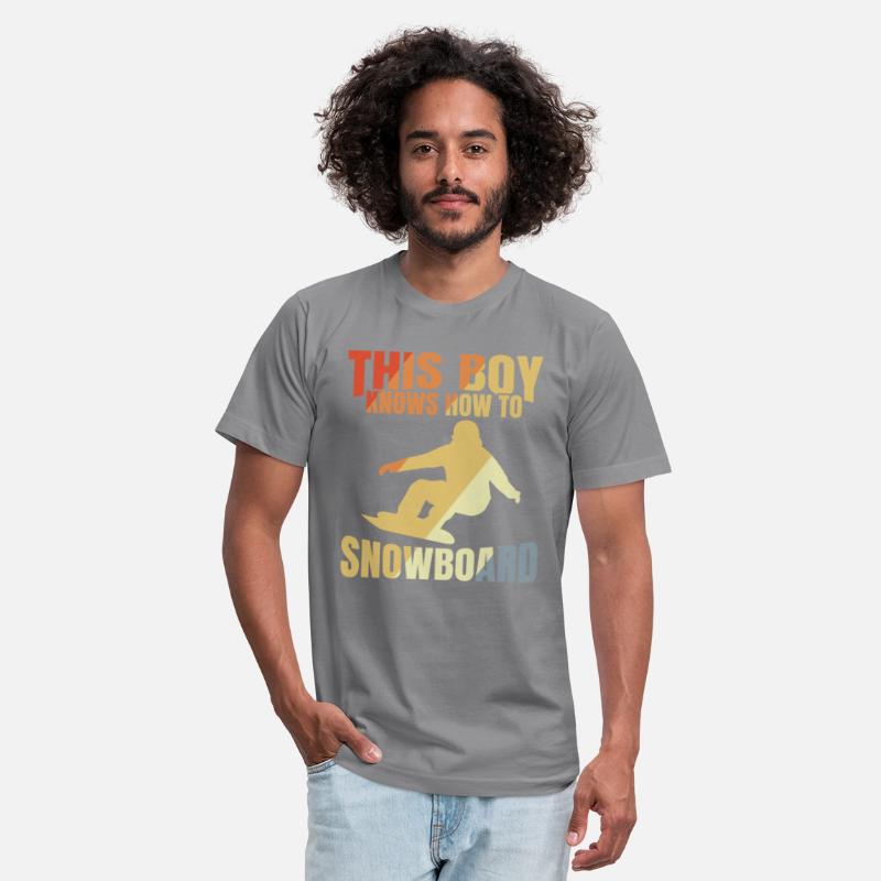 Funny Snowboarding Boy