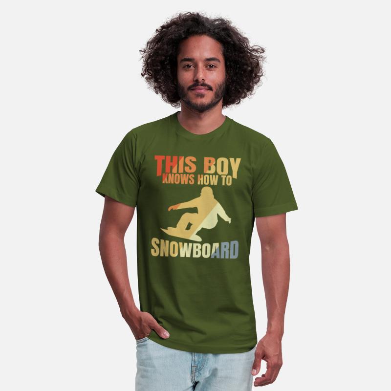Funny Snowboarding Boy