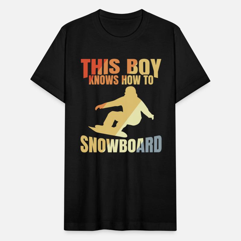 Funny Snowboarding Boy