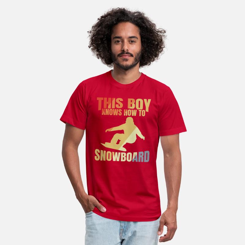 Funny Snowboarding Boy