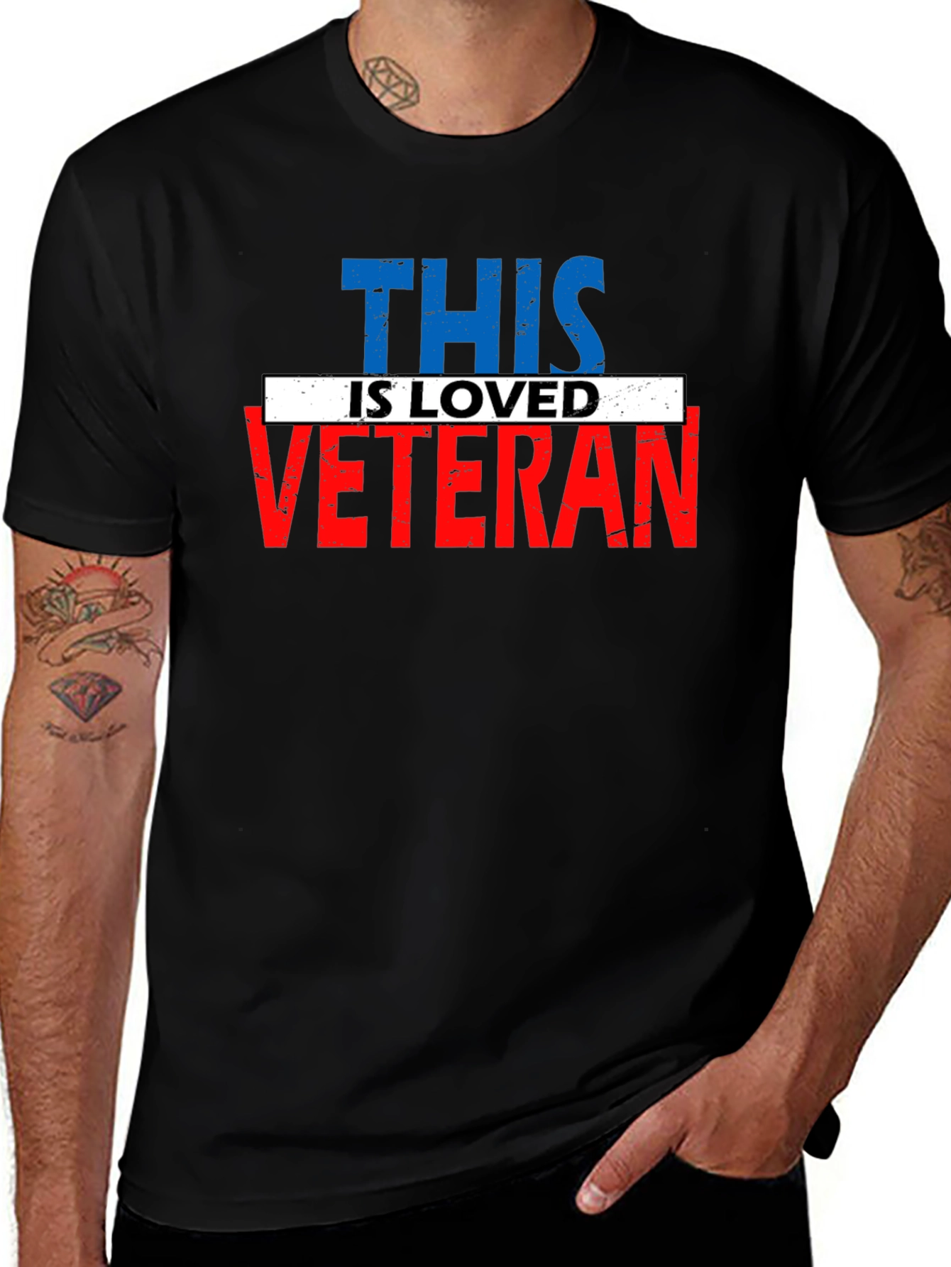Loved Veteran Graphic T-Shirt Patriotic