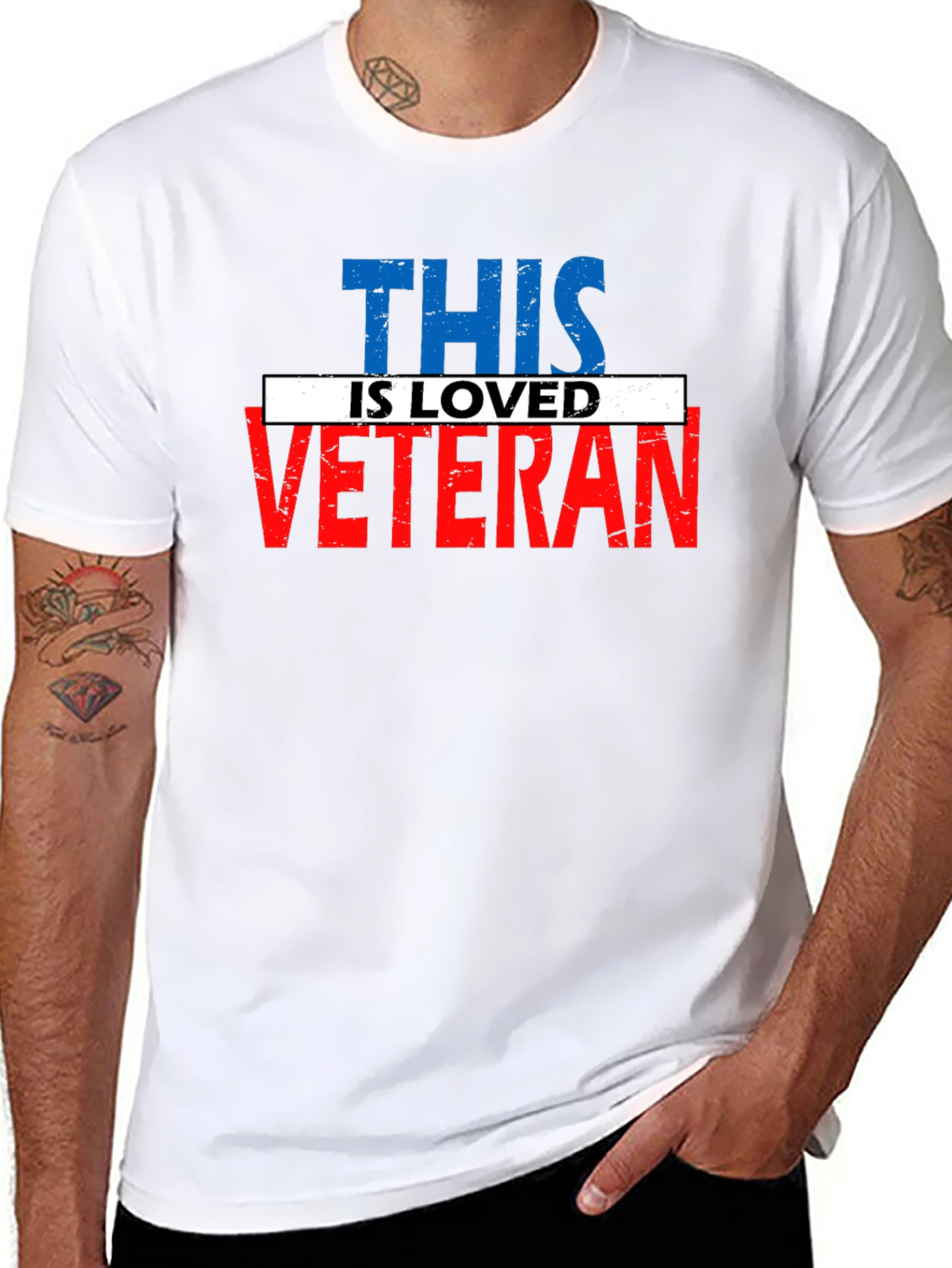 Loved Veteran Graphic T-Shirt Patriotic