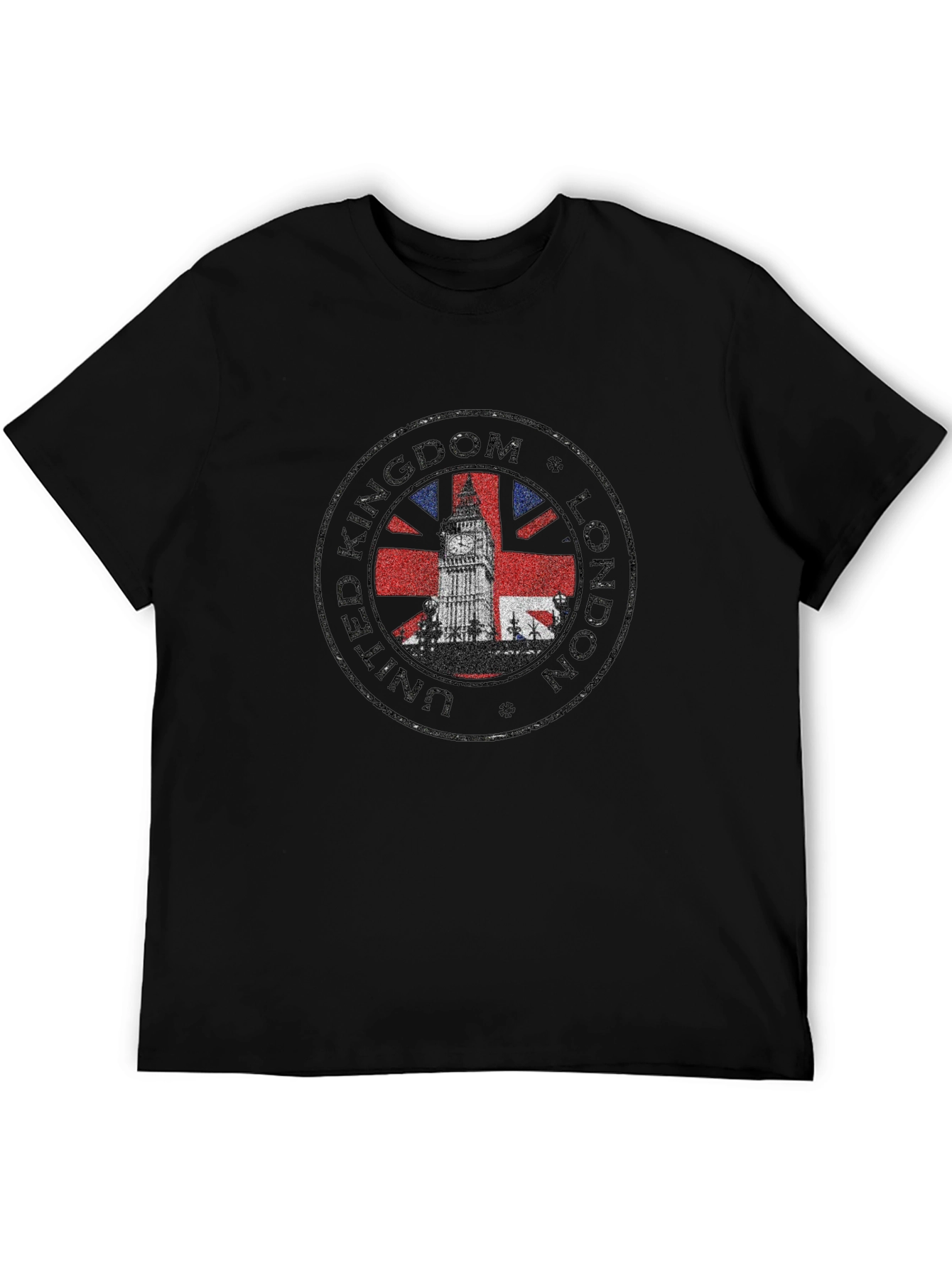 London UK Big Ben T-Shirt - Black