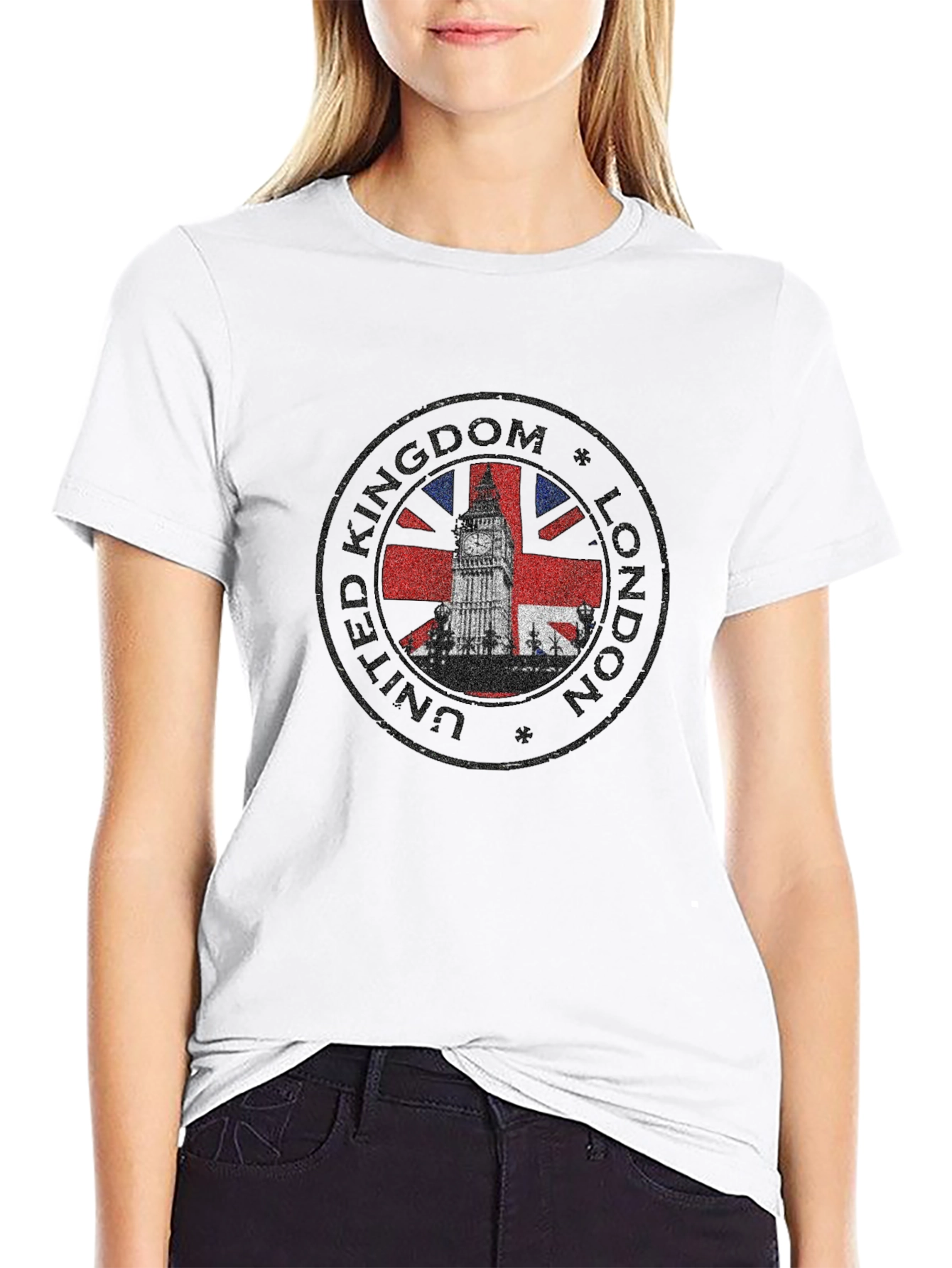 London UK Big Ben T-Shirt - Black