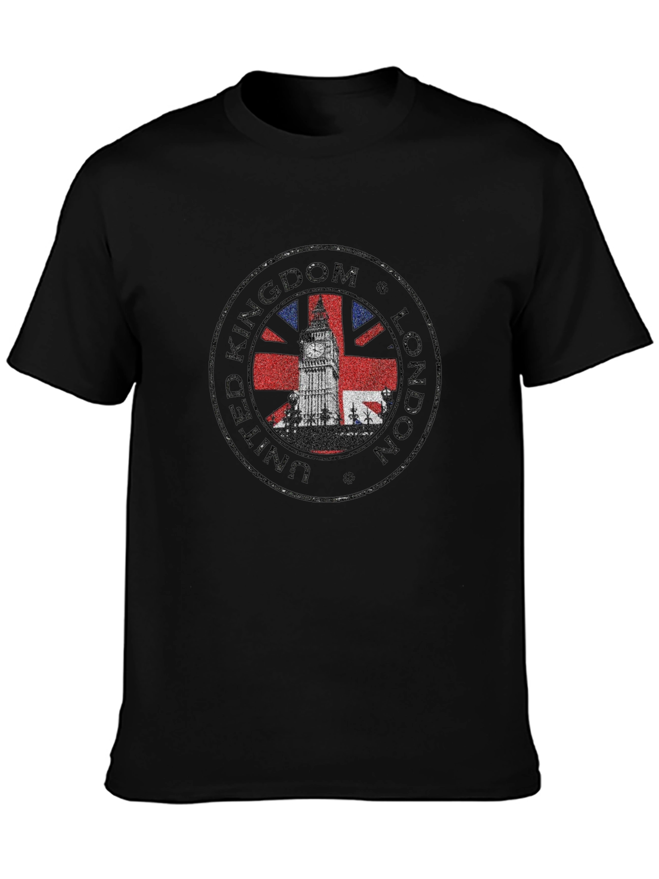 London UK Big Ben T-Shirt - Black