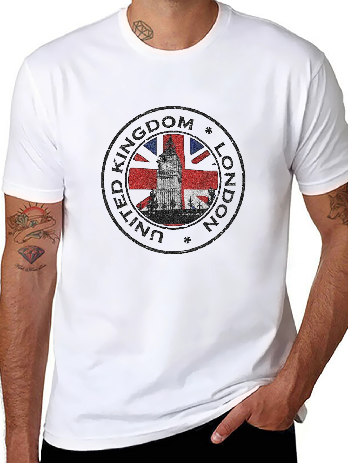 London UK Big Ben T-Shirt - Black