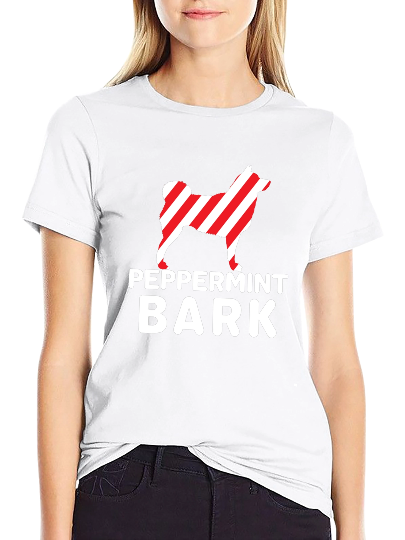 Peppermint Bark Dog Lover Tee