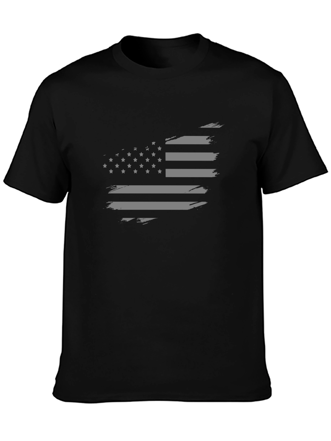 Distressed American Flag Graphic Tee - Patriotic Style