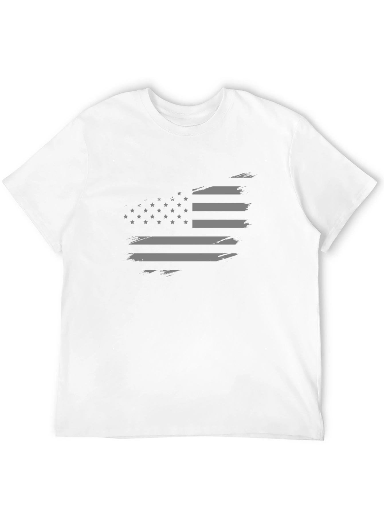 Distressed American Flag Graphic Tee - Patriotic Style