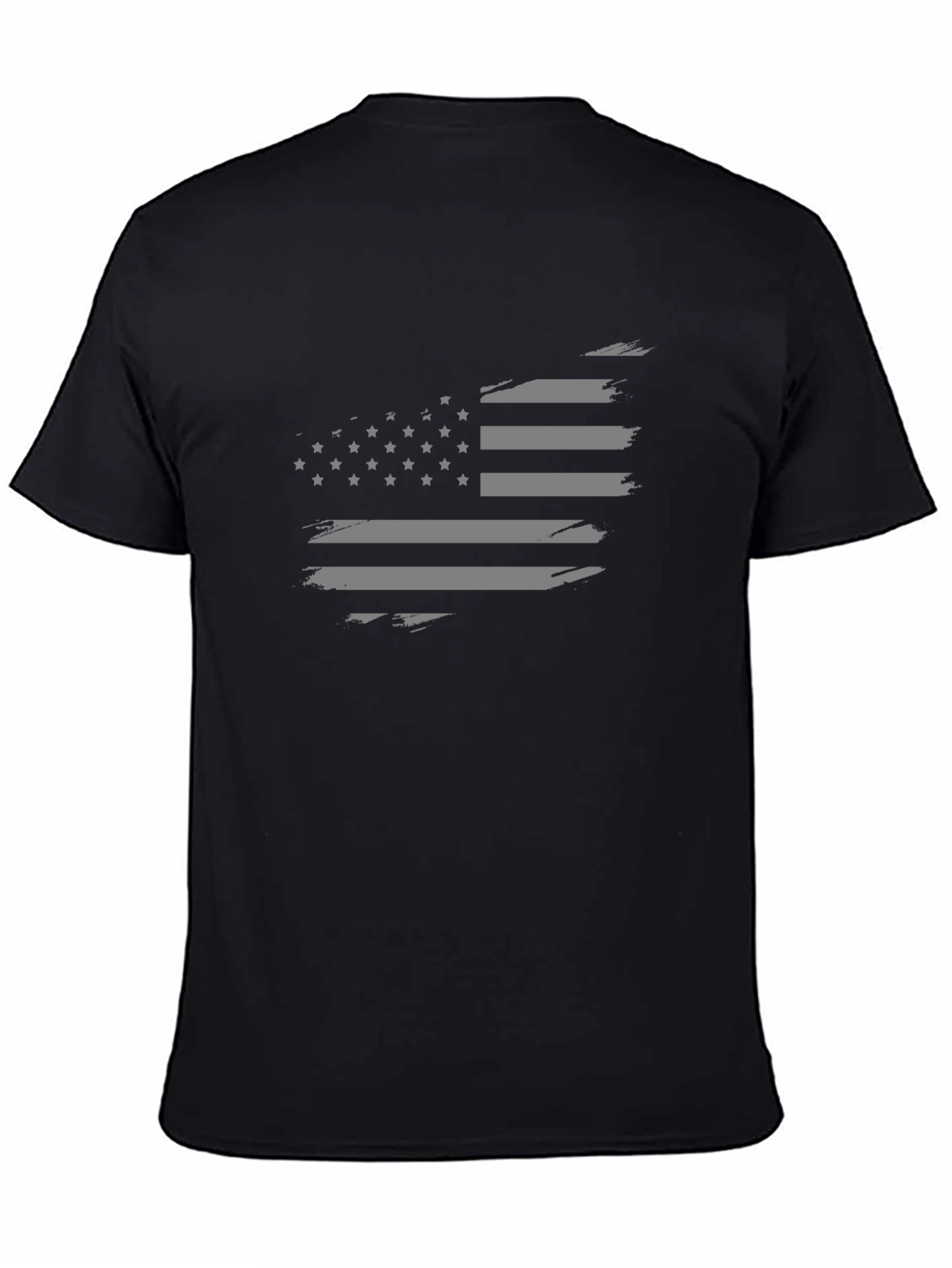 Distressed American Flag Graphic Tee - Patriotic Style