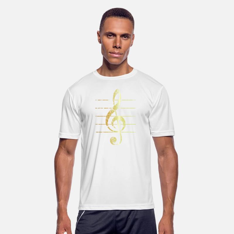 G-Clef - Treble Clef - Sheet Lines (Vintage Gold)