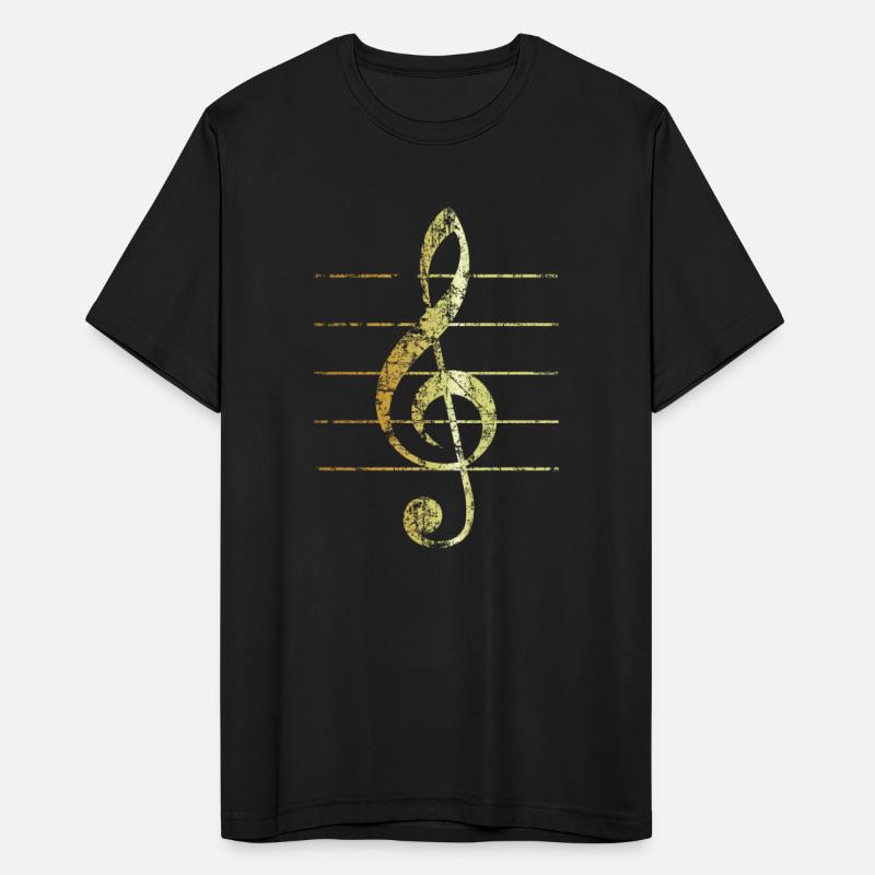 G-Clef - Treble Clef - Sheet Lines (Vintage Gold)