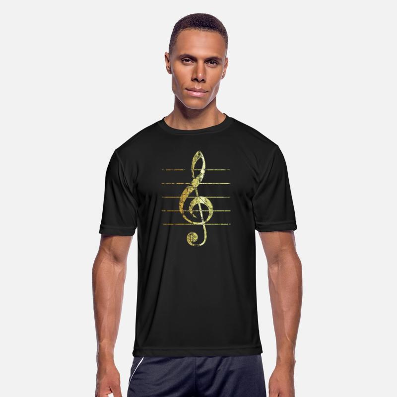 G-Clef - Treble Clef - Sheet Lines (Vintage Gold)