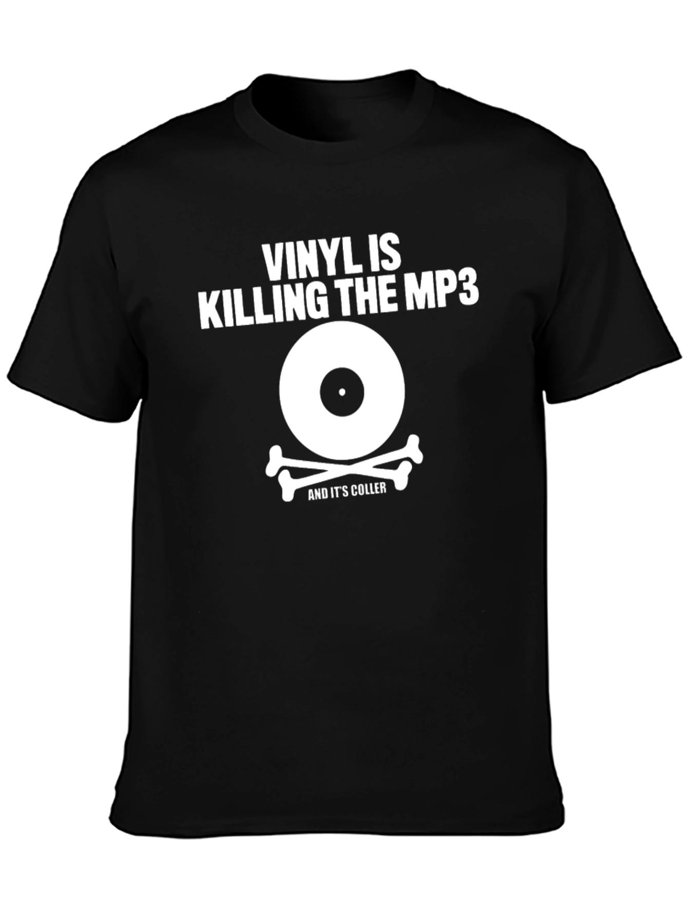Vinyl is Killing The MP3 Black T-Shirt