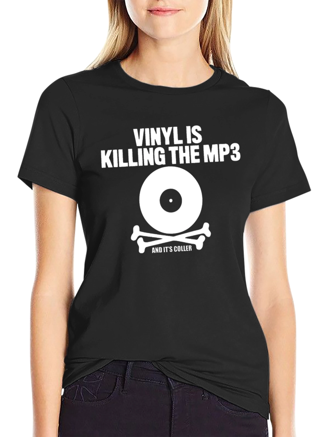 Vinyl is Killing The MP3 Black T-Shirt