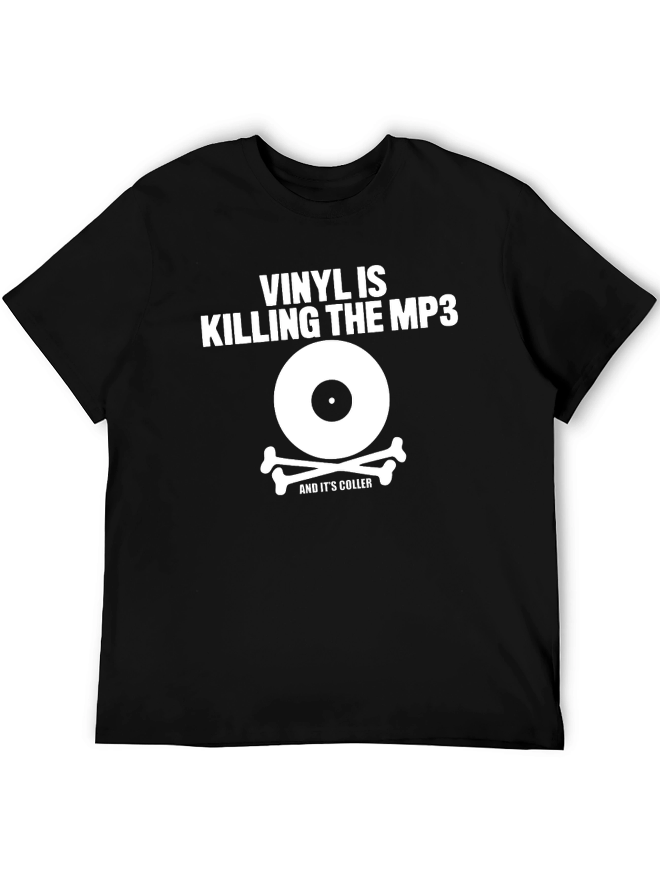 Vinyl is Killing The MP3 Black T-Shirt