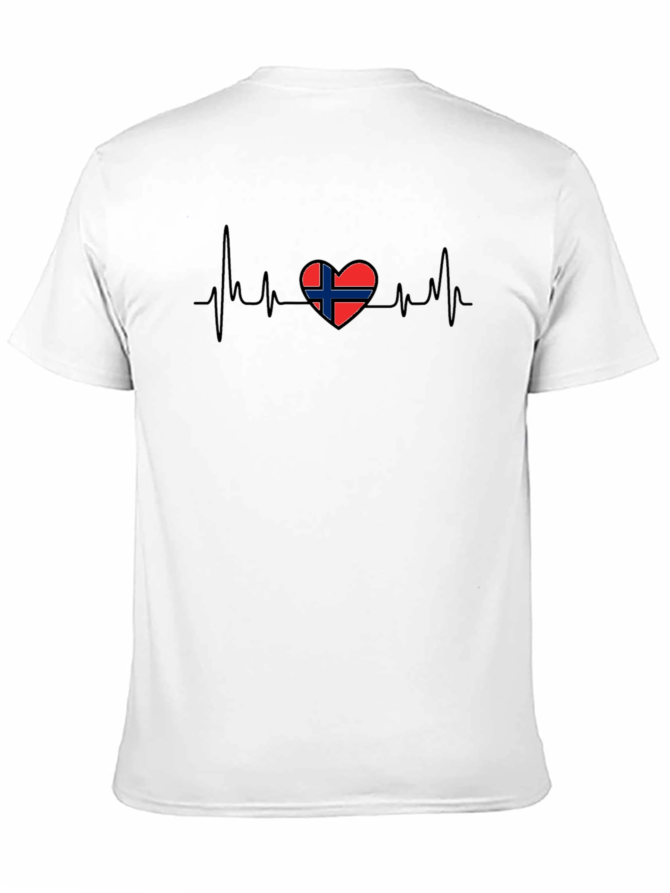 Norway Flag Heartbeat T-Shirt