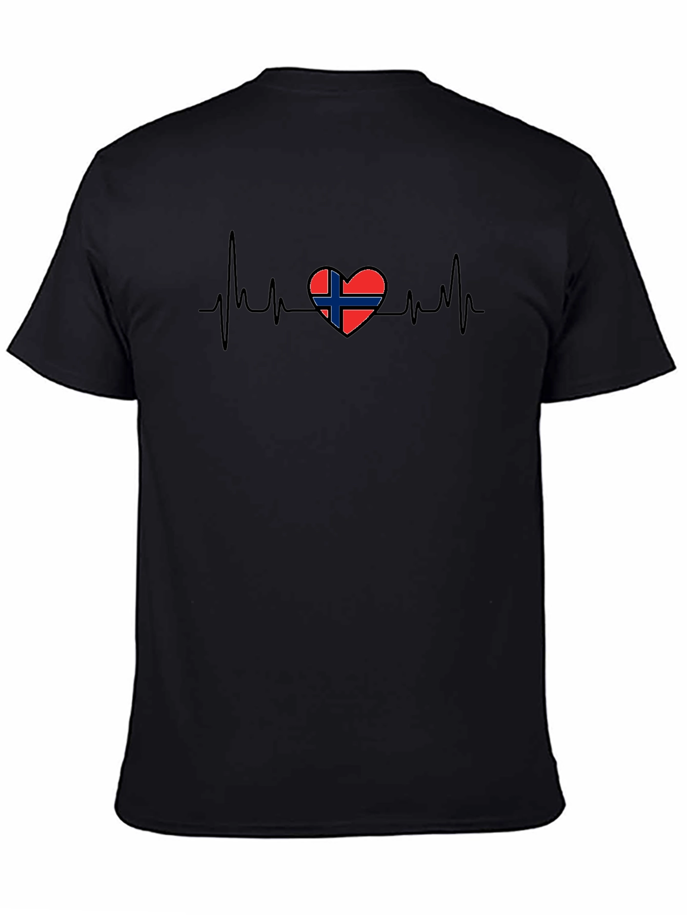 Norway Flag Heartbeat T-Shirt