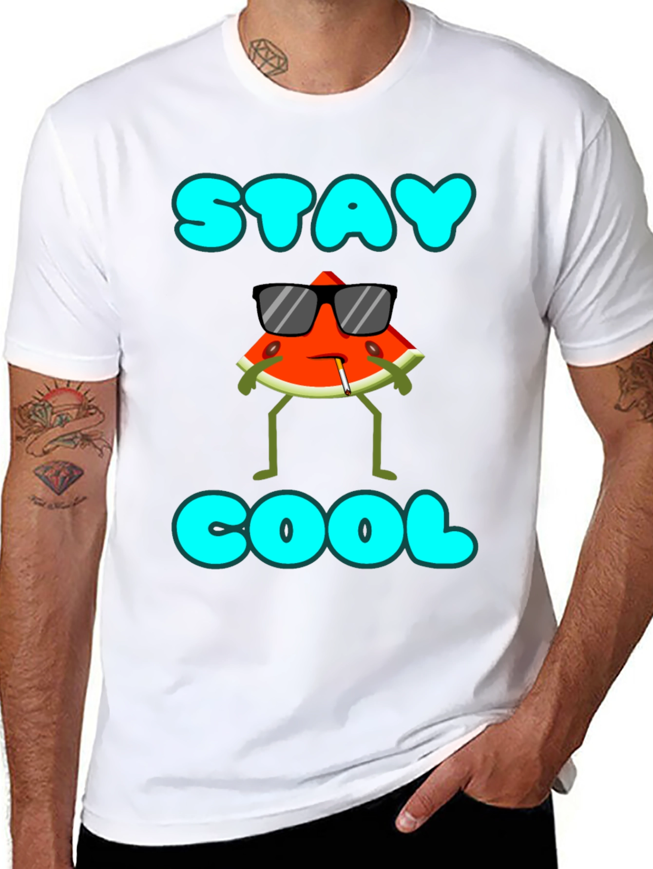 Stay Cool Watermelon Graphic T-Shirt