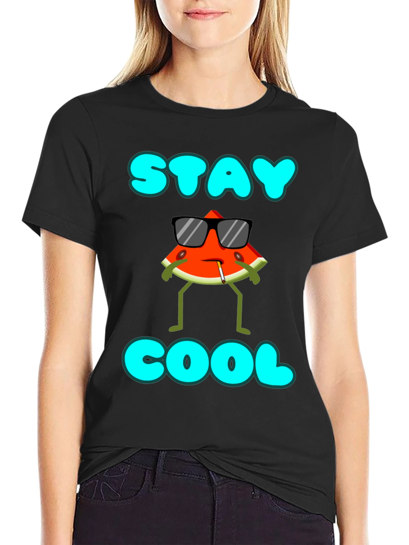 Stay Cool Watermelon Graphic T-Shirt