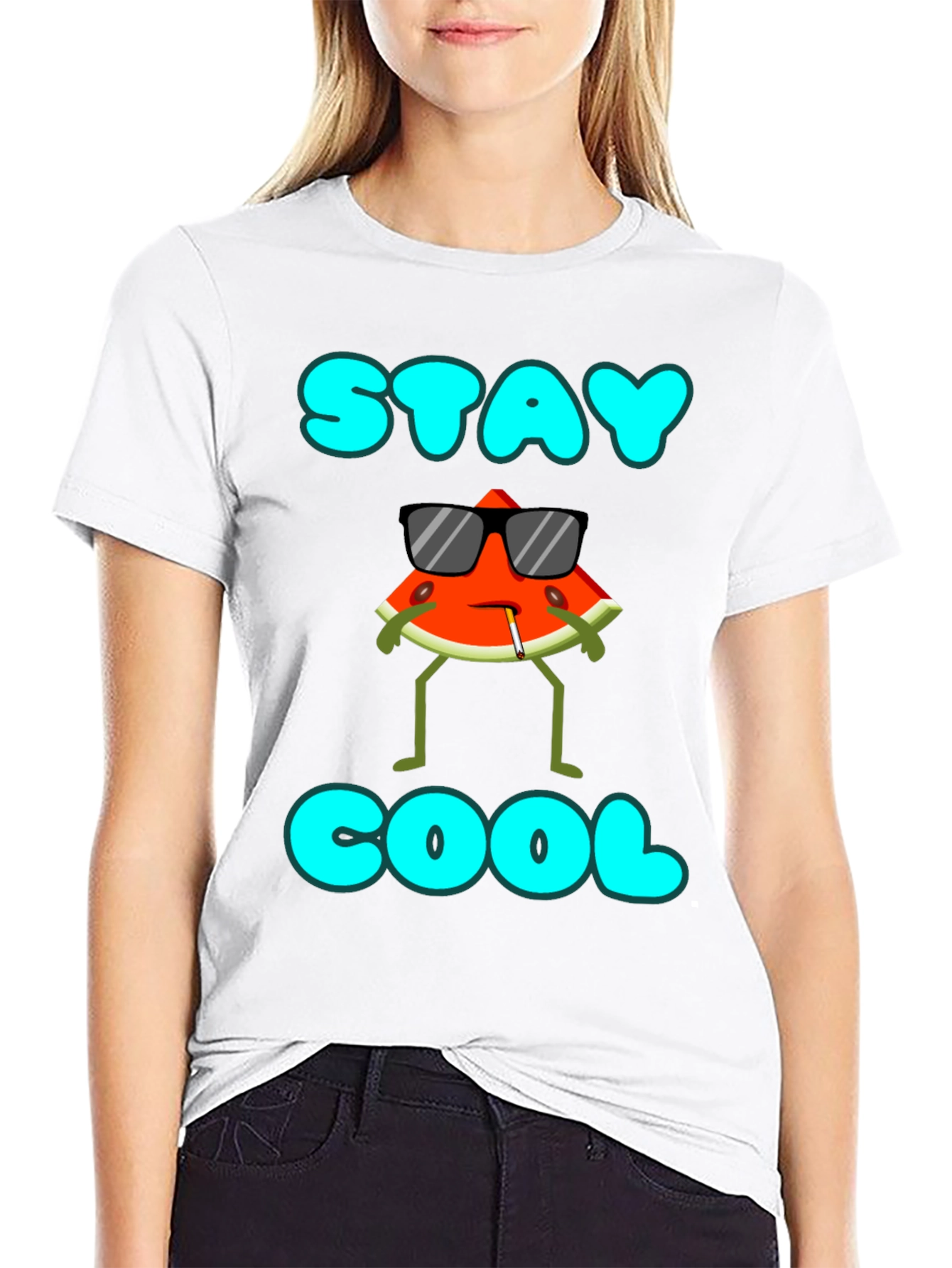 Stay Cool Watermelon Graphic T-Shirt