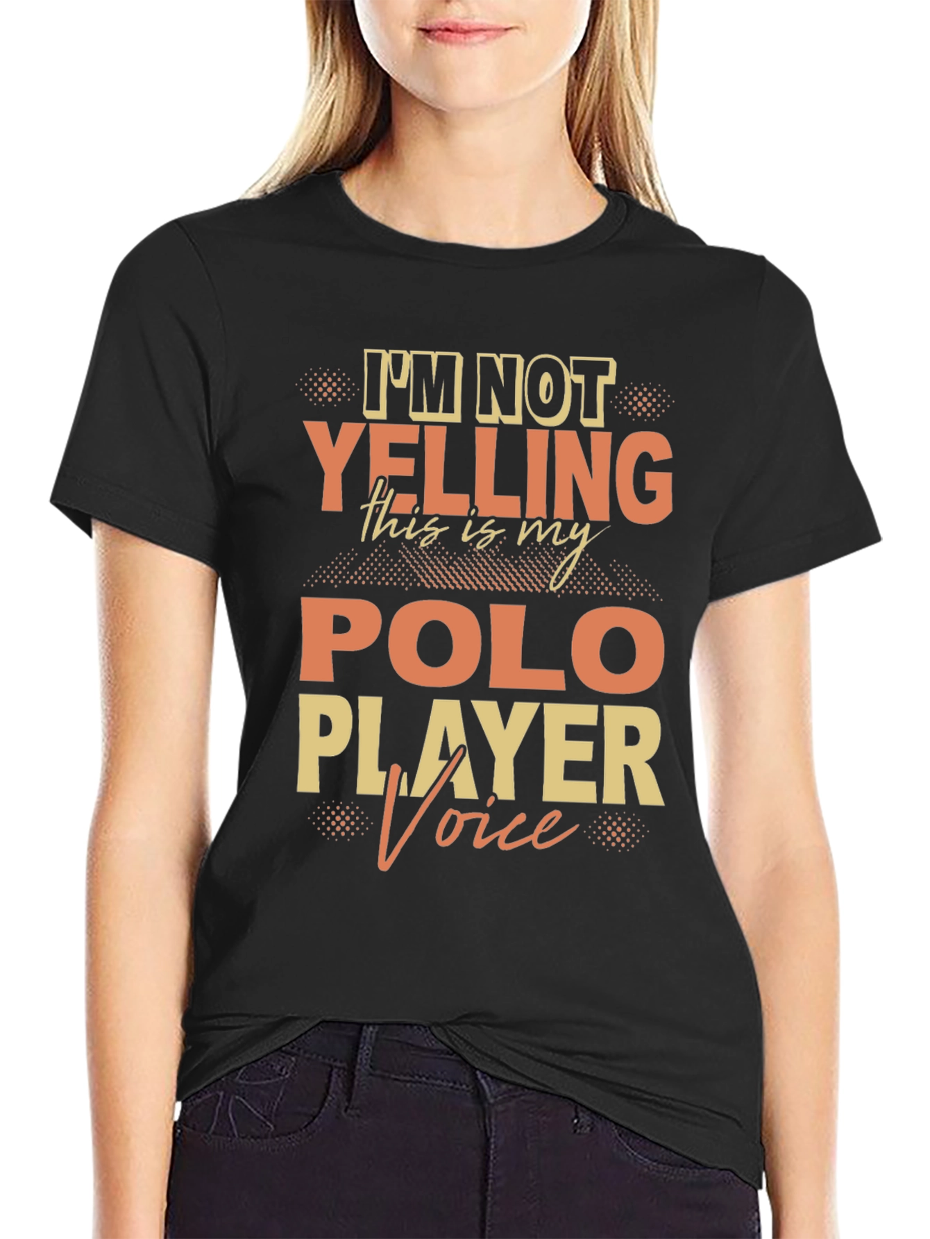 Polo Player Voice T-Shirt Funny Polo Tee
