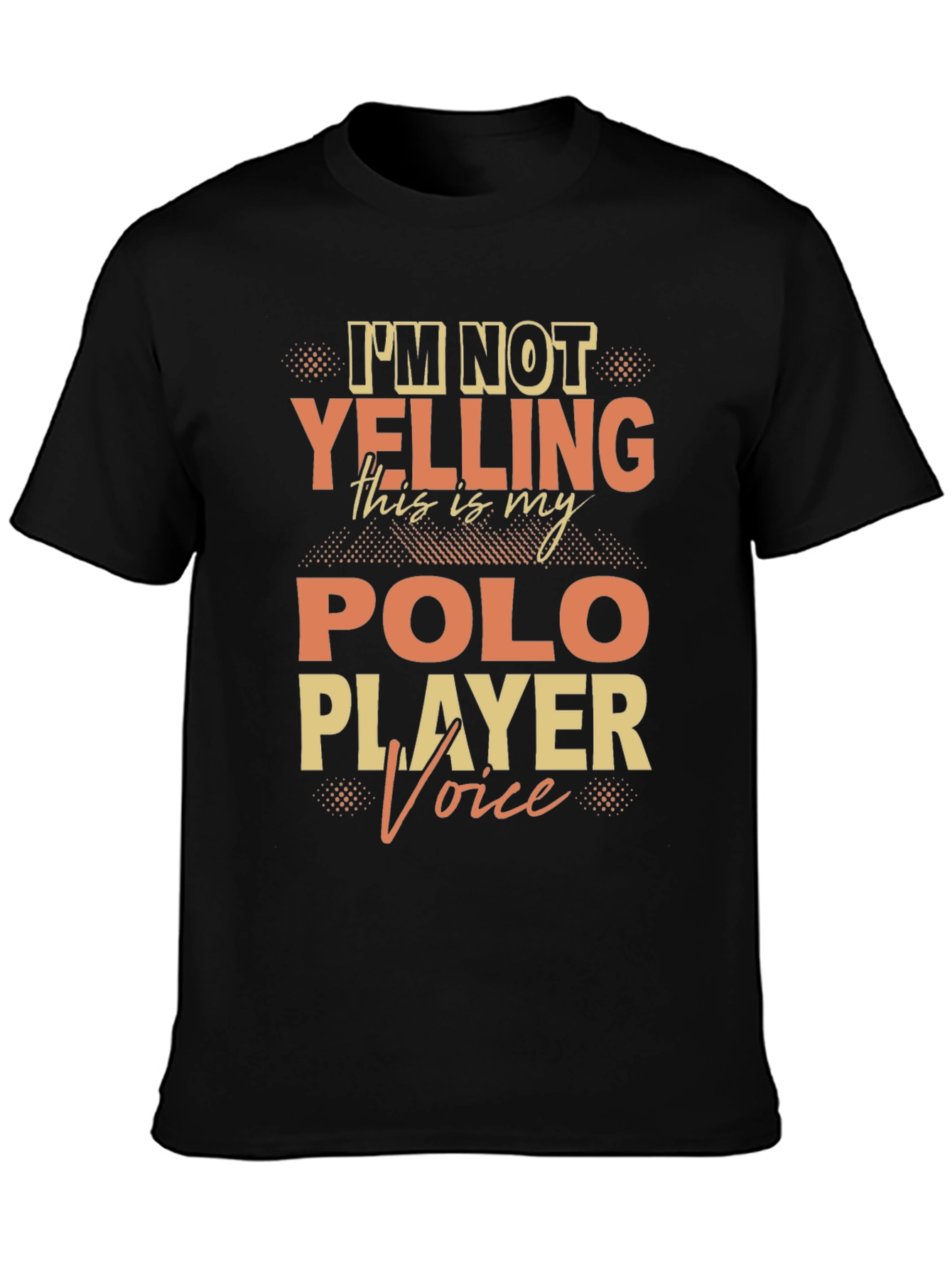 Polo Player Voice T-Shirt Funny Polo Tee