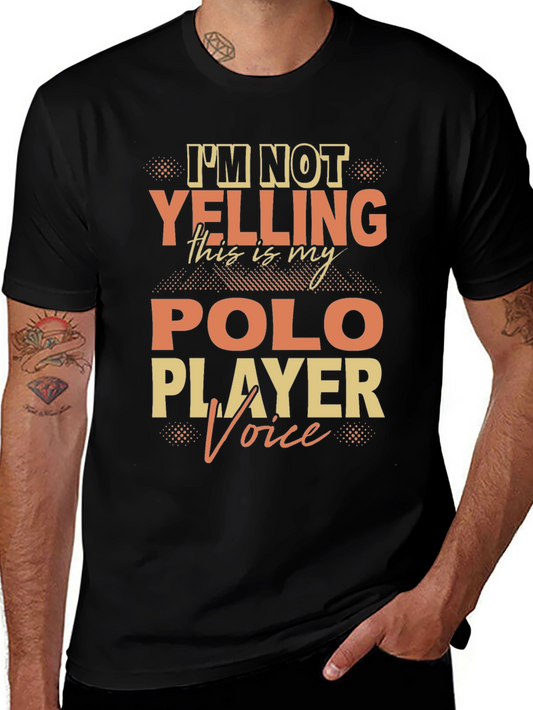 Polo Player Voice T-Shirt Funny Polo Tee