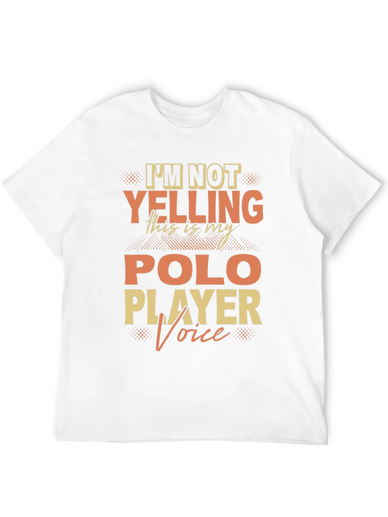Polo Player Voice T-Shirt Funny Polo Tee