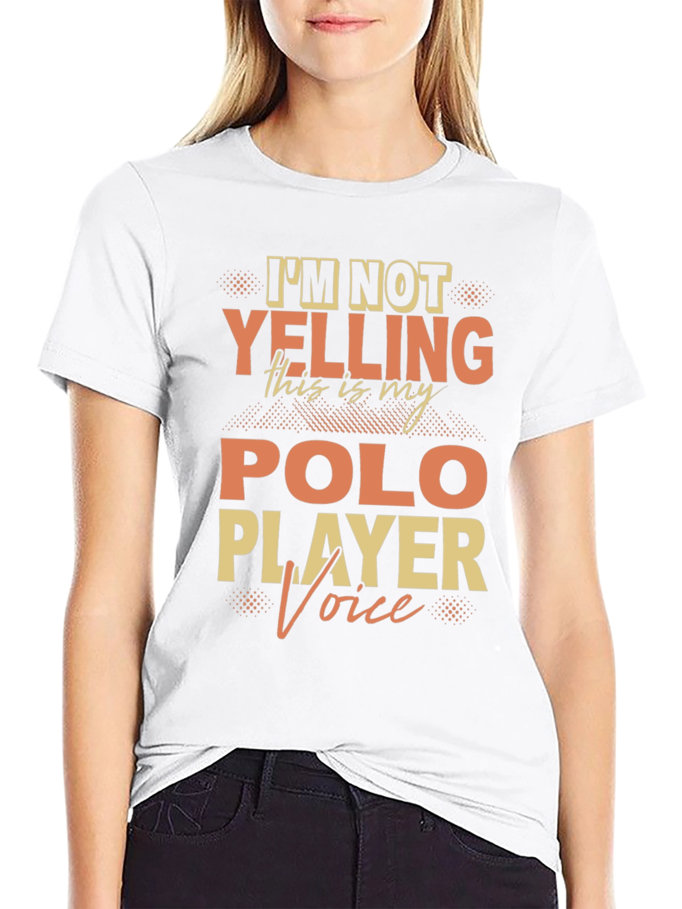 Polo Player Voice T-Shirt Funny Polo Tee