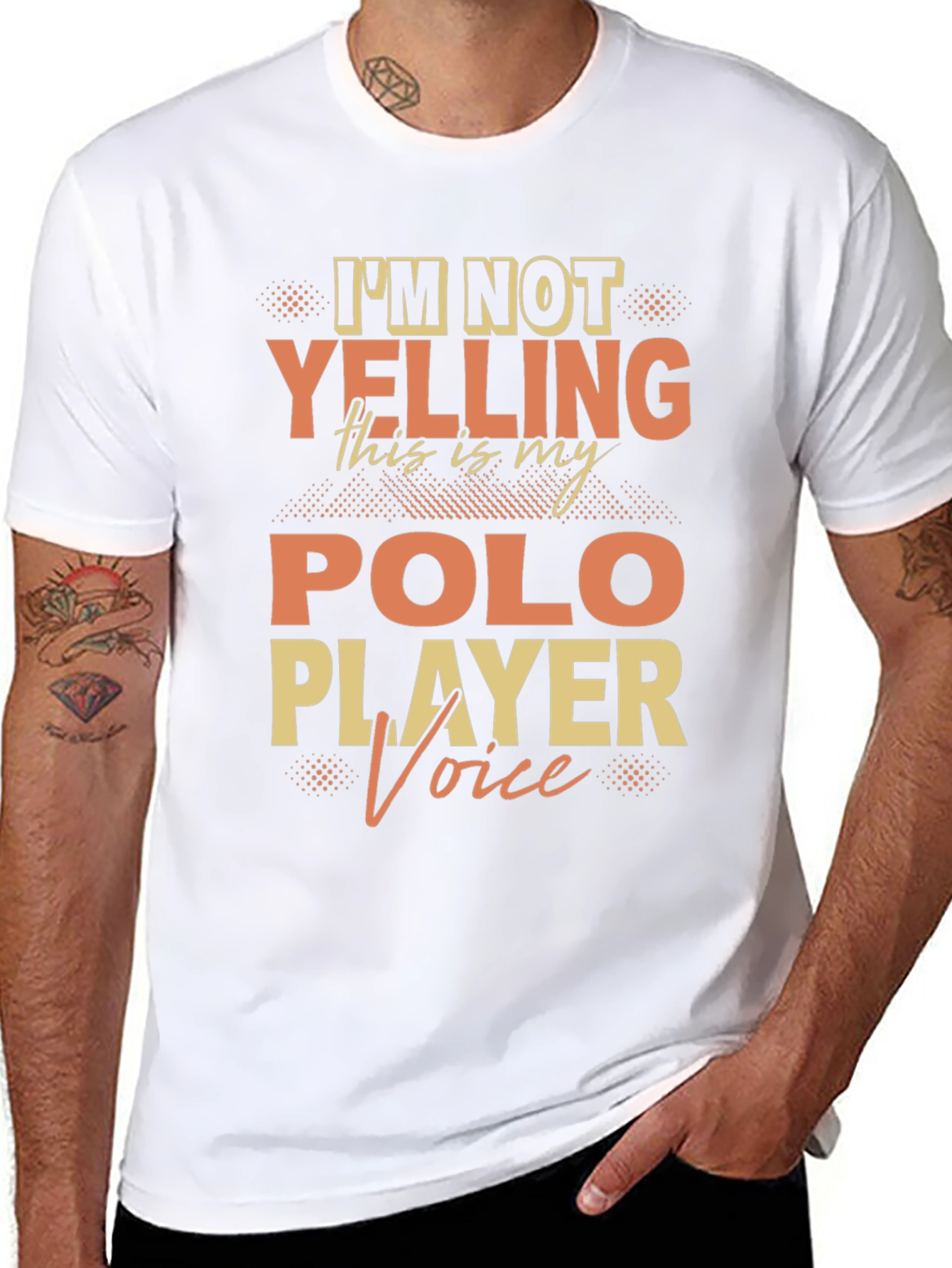 Polo Player Voice T-Shirt Funny Polo Tee