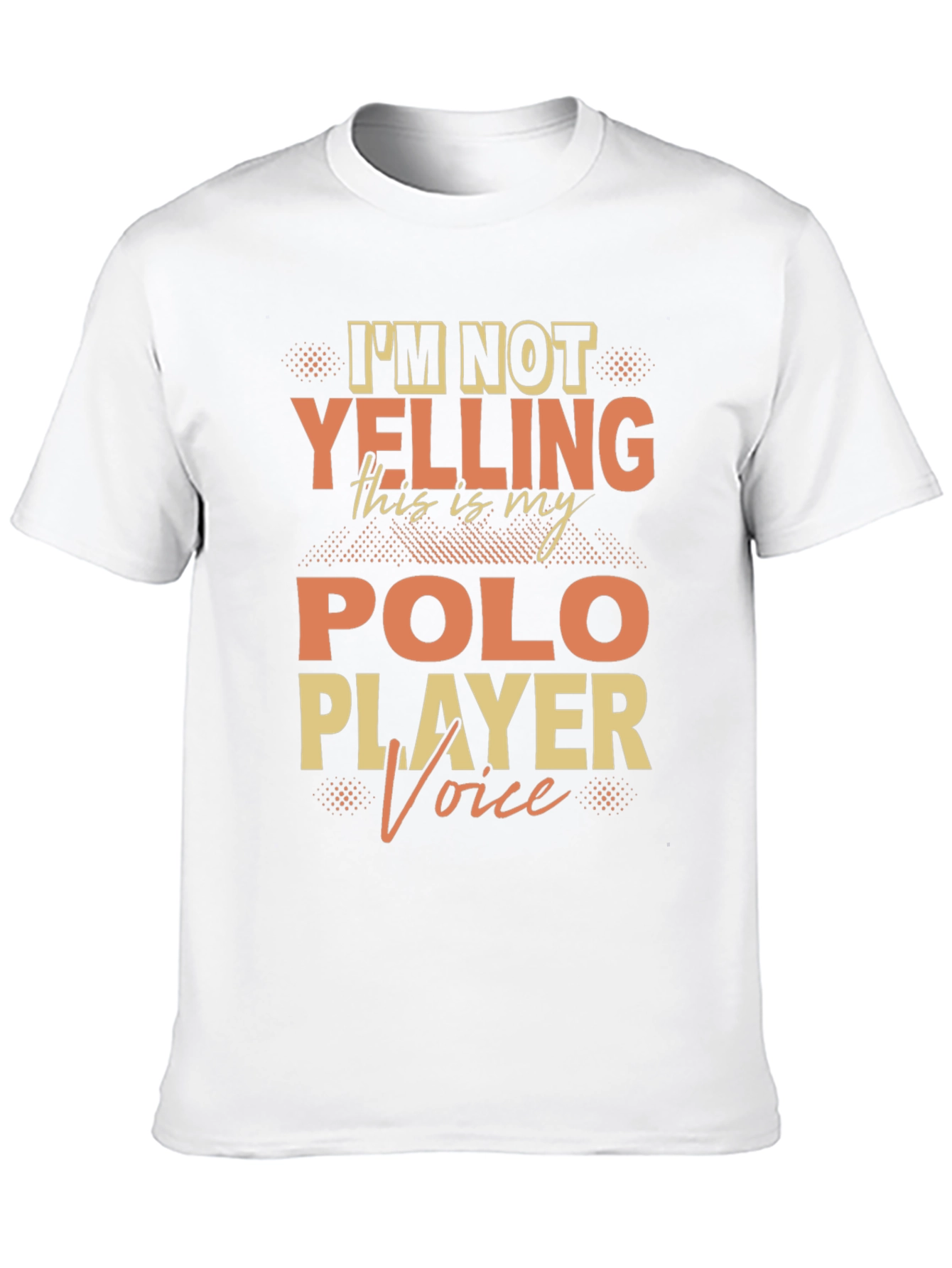 Polo Player Voice T-Shirt Funny Polo Tee