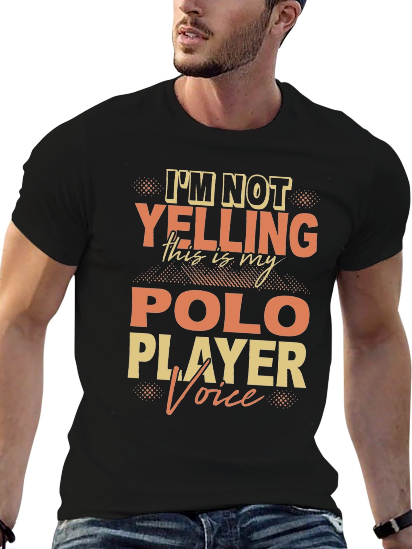 Polo Player Voice T-Shirt Funny Polo Tee