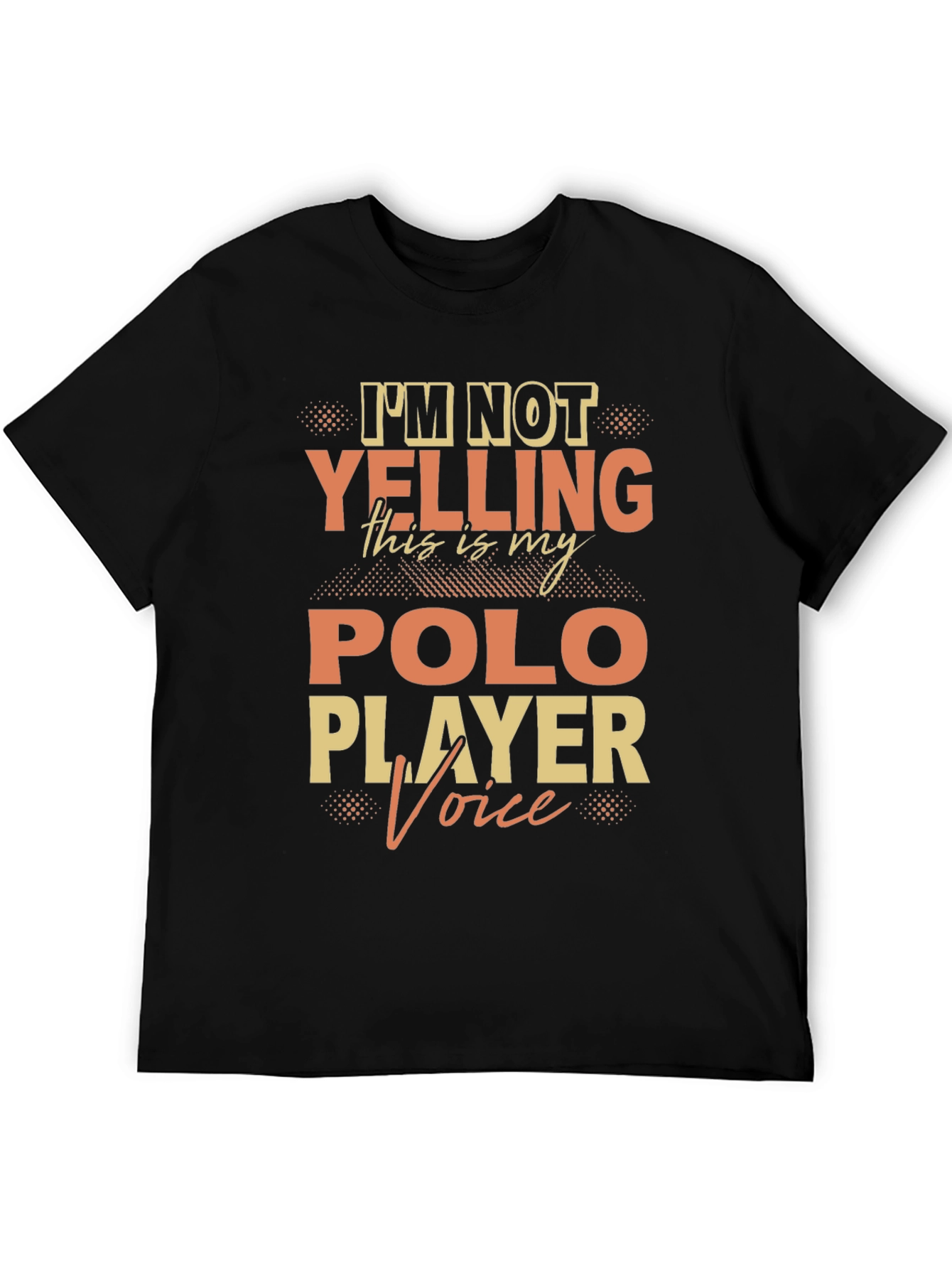 Polo Player Voice T-Shirt Funny Polo Tee