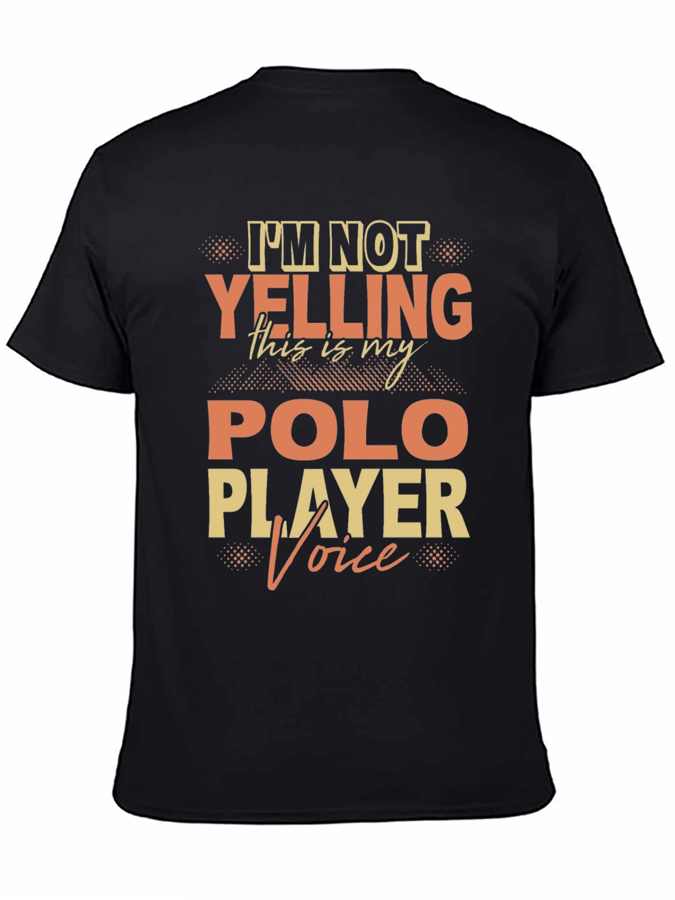 Polo Player Voice T-Shirt Funny Polo Tee