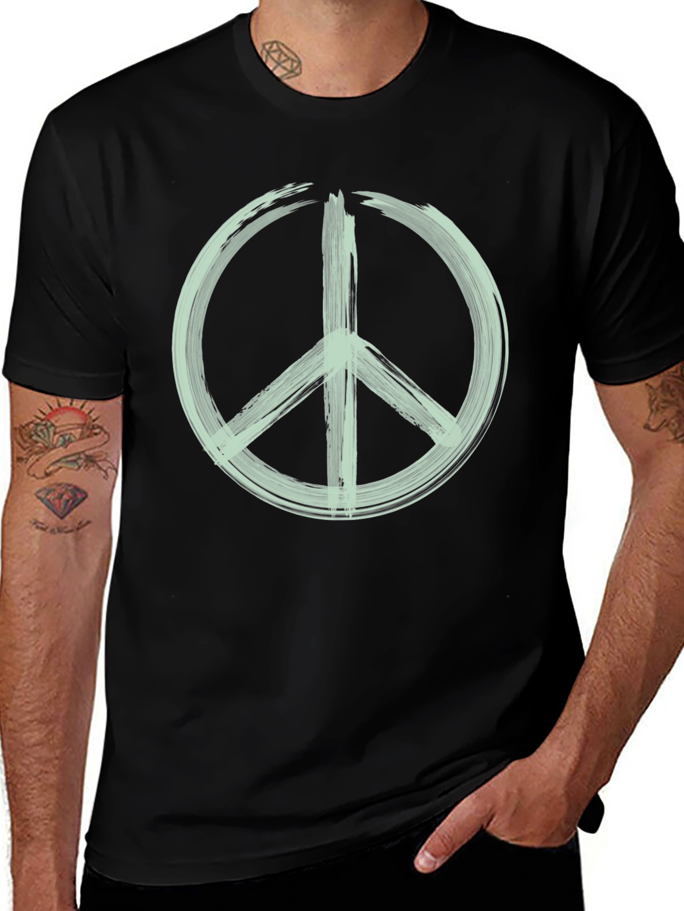 Peace Sign Graphic Tee - Stylish & Comfortable
