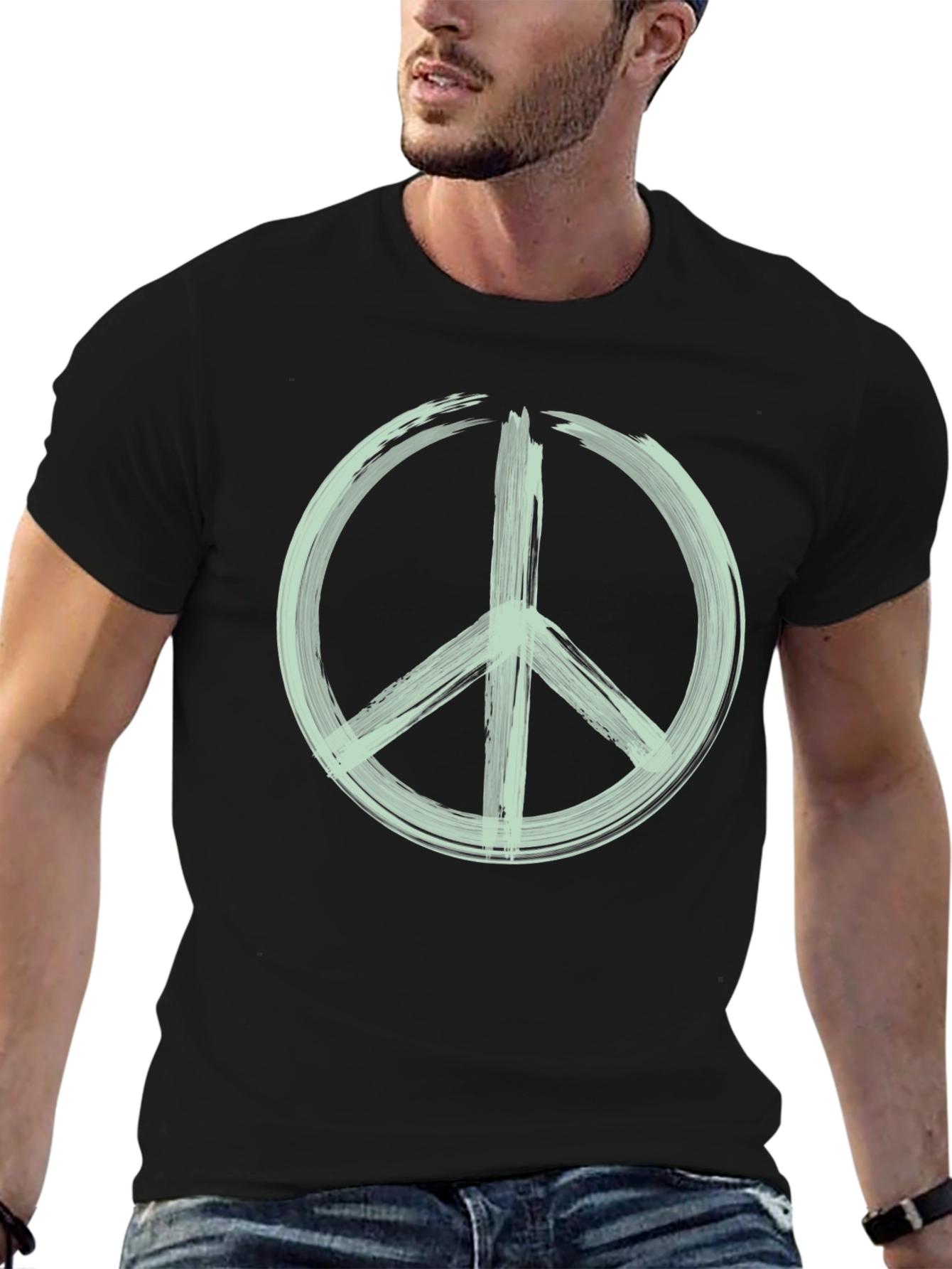 Peace Sign Graphic Tee - Stylish & Comfortable