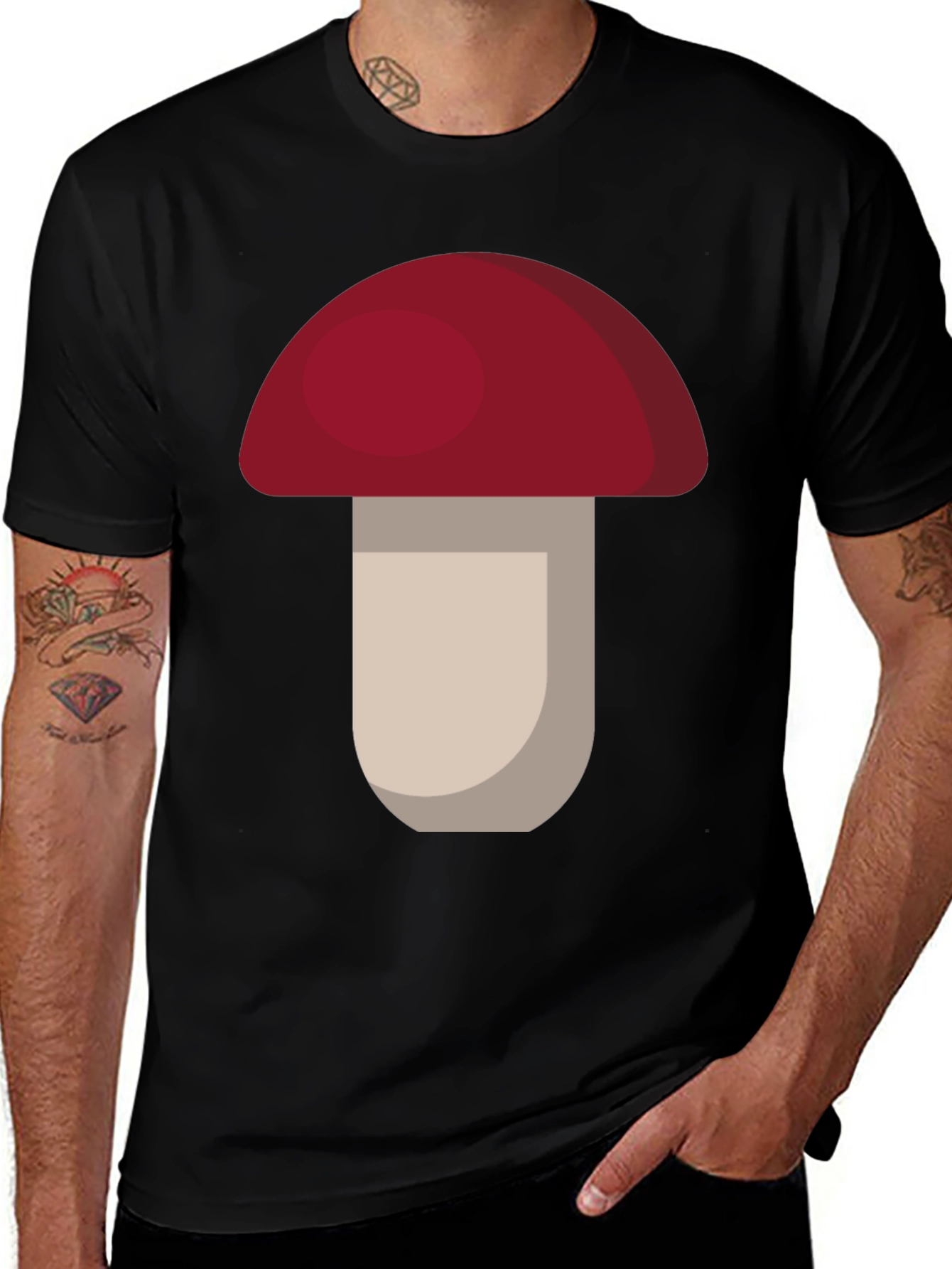 Mushroom Graphic Tee - Funky Casual Style