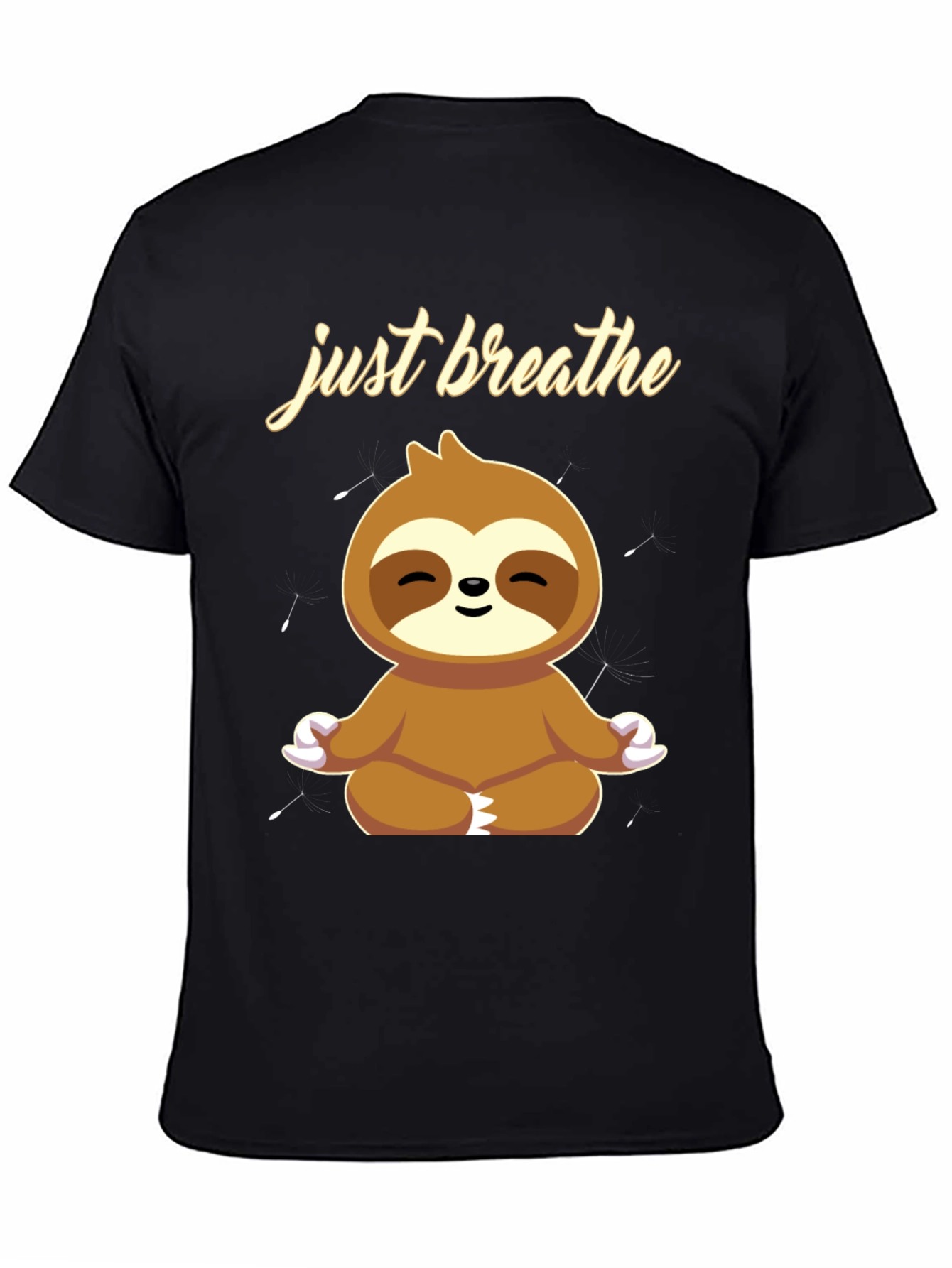Just Breathe Sloth Graphic T-Shirt
