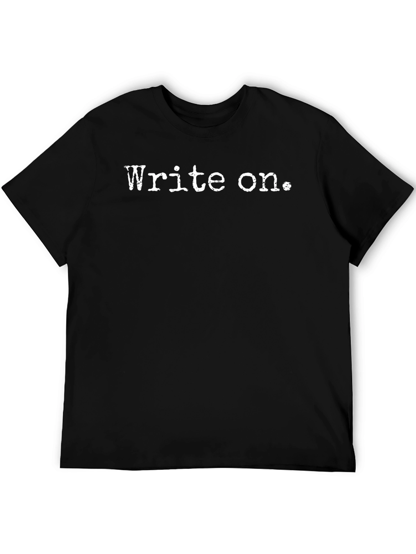 Write On T-Shirt - Black Novelty Tee