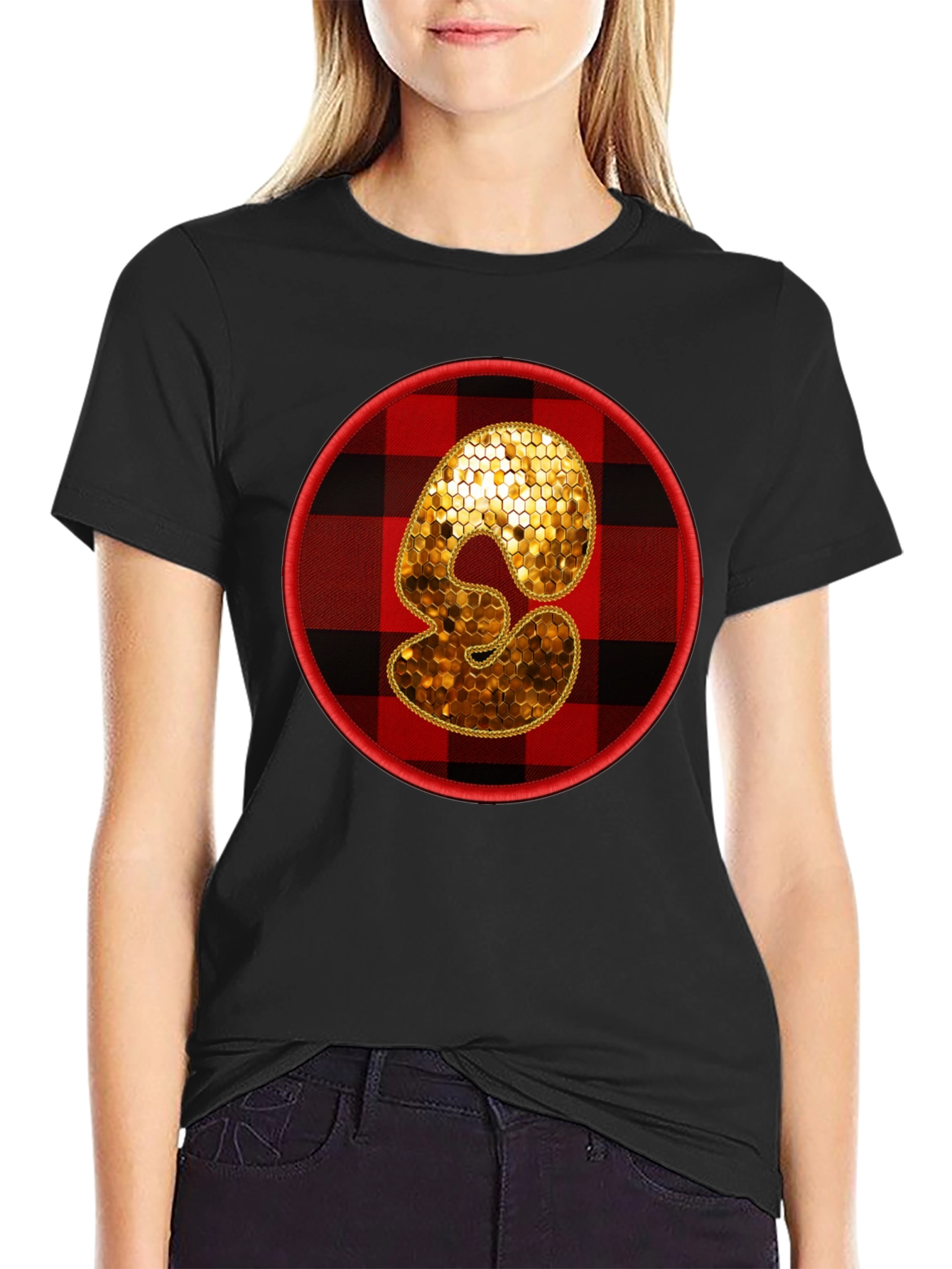 Plaid Number 3 T-Shirt