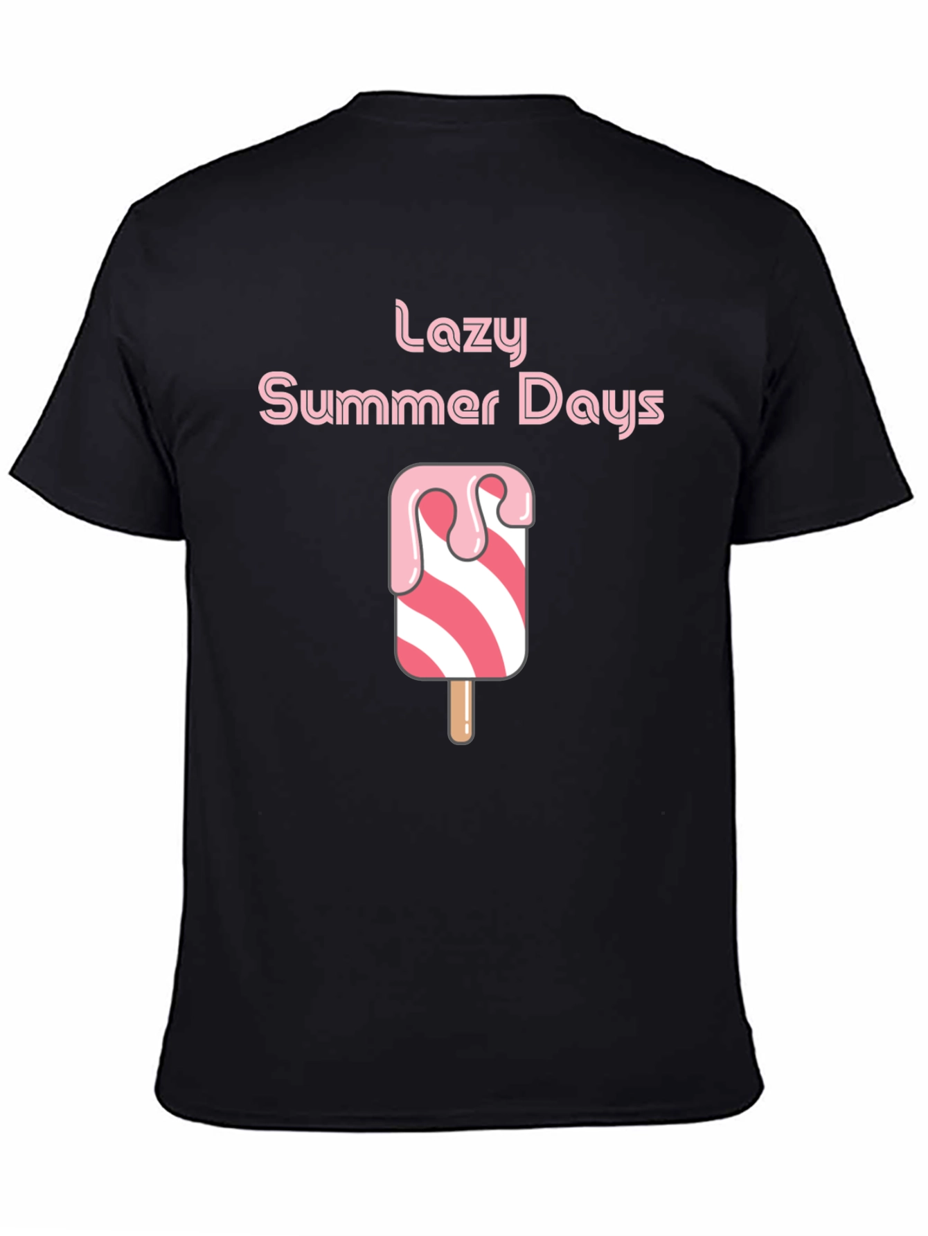 Lazy Summer Days Graphic Tee - Black