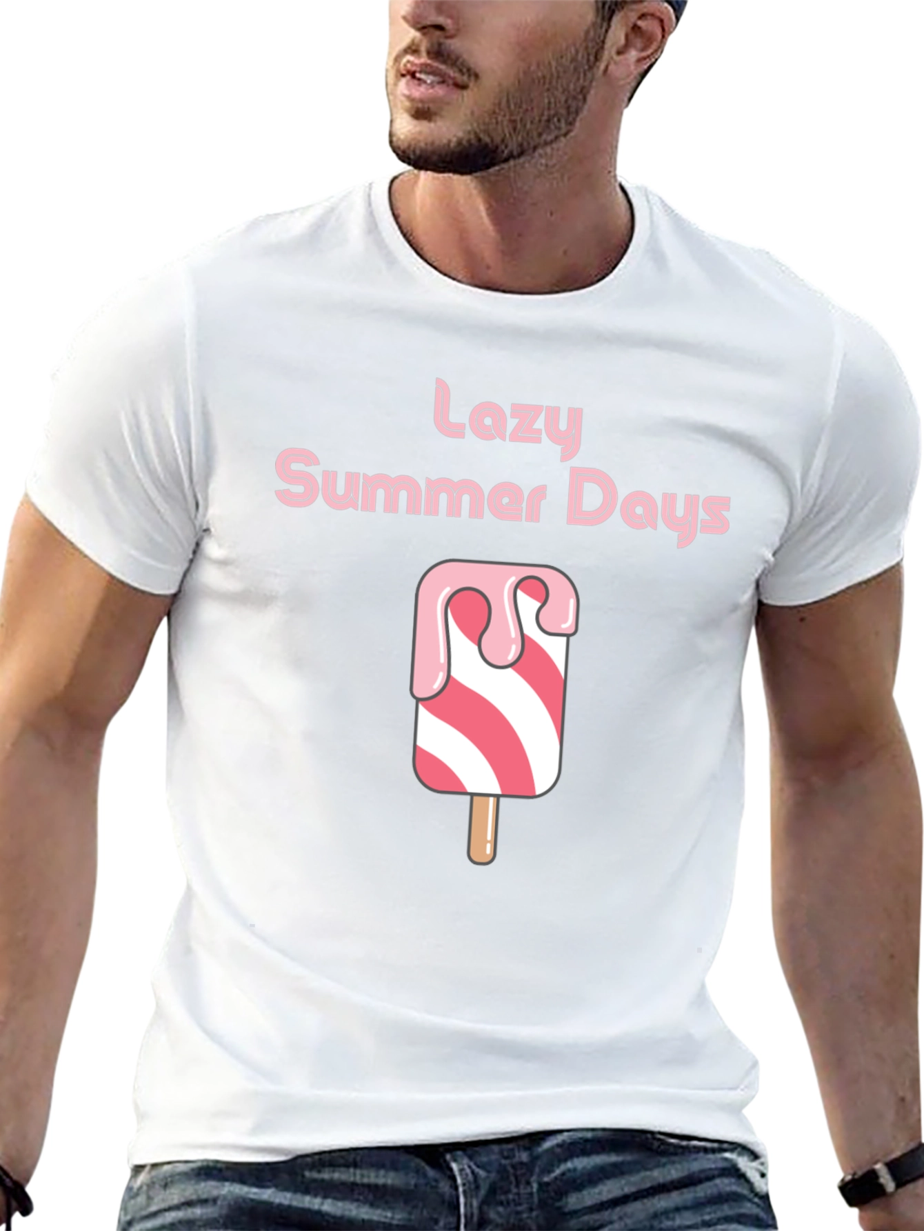 Lazy Summer Days Graphic Tee - Black