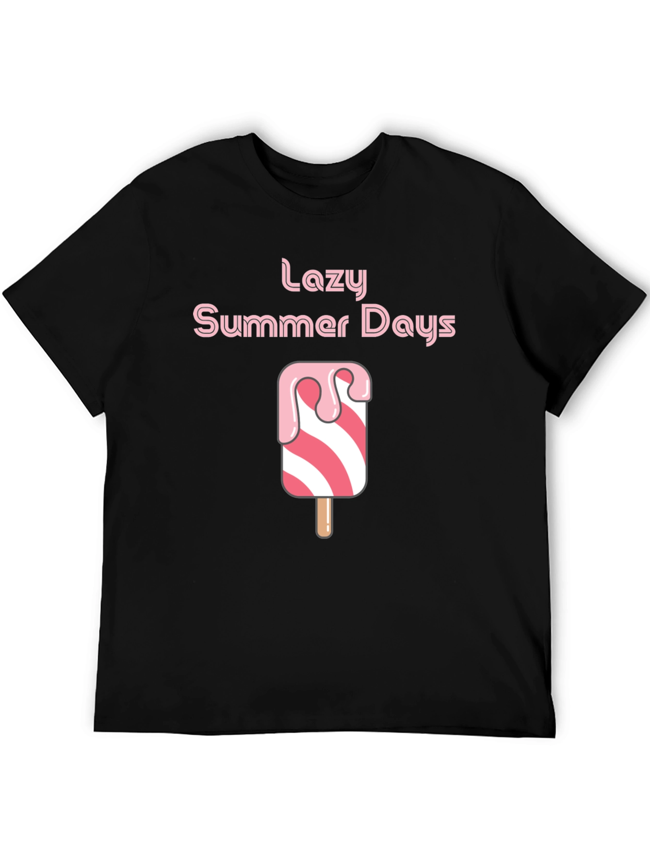 Lazy Summer Days Graphic Tee - Black