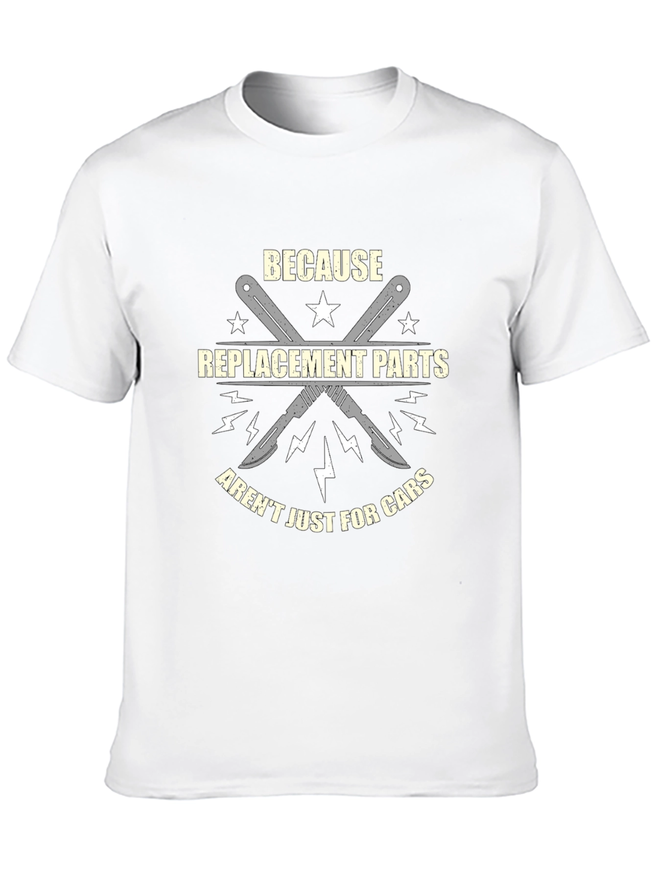 Replacement Parts Surgery Black T-Shirt