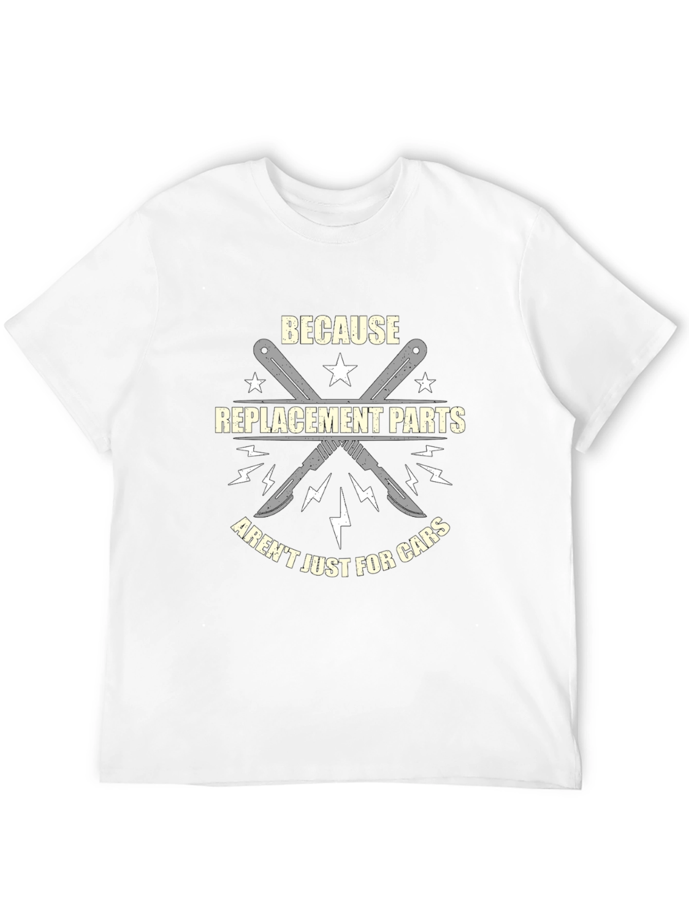 Replacement Parts Surgery Black T-Shirt