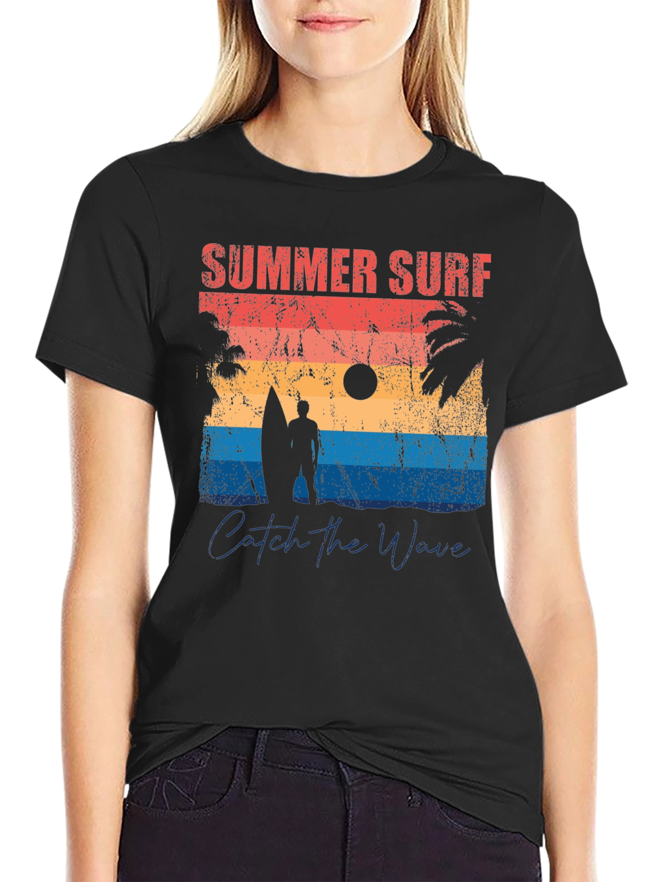 Summer Surf Graphic Tee - Catch the Wave