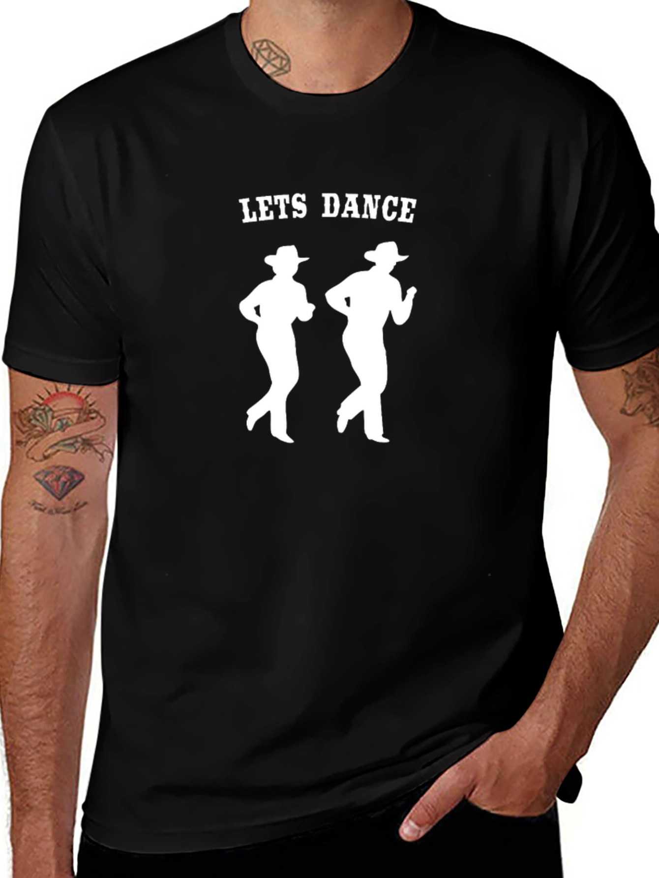 Lets Dance Cowboy T-Shirt - Western Style Tee